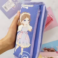 جامدادی دو زیپ دختر پرنسس رنگ بنفش