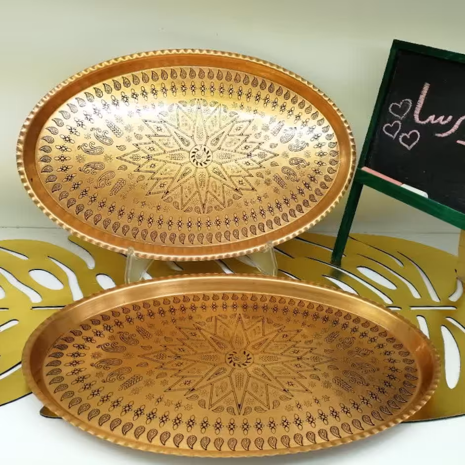 سینی مسی بیضی 