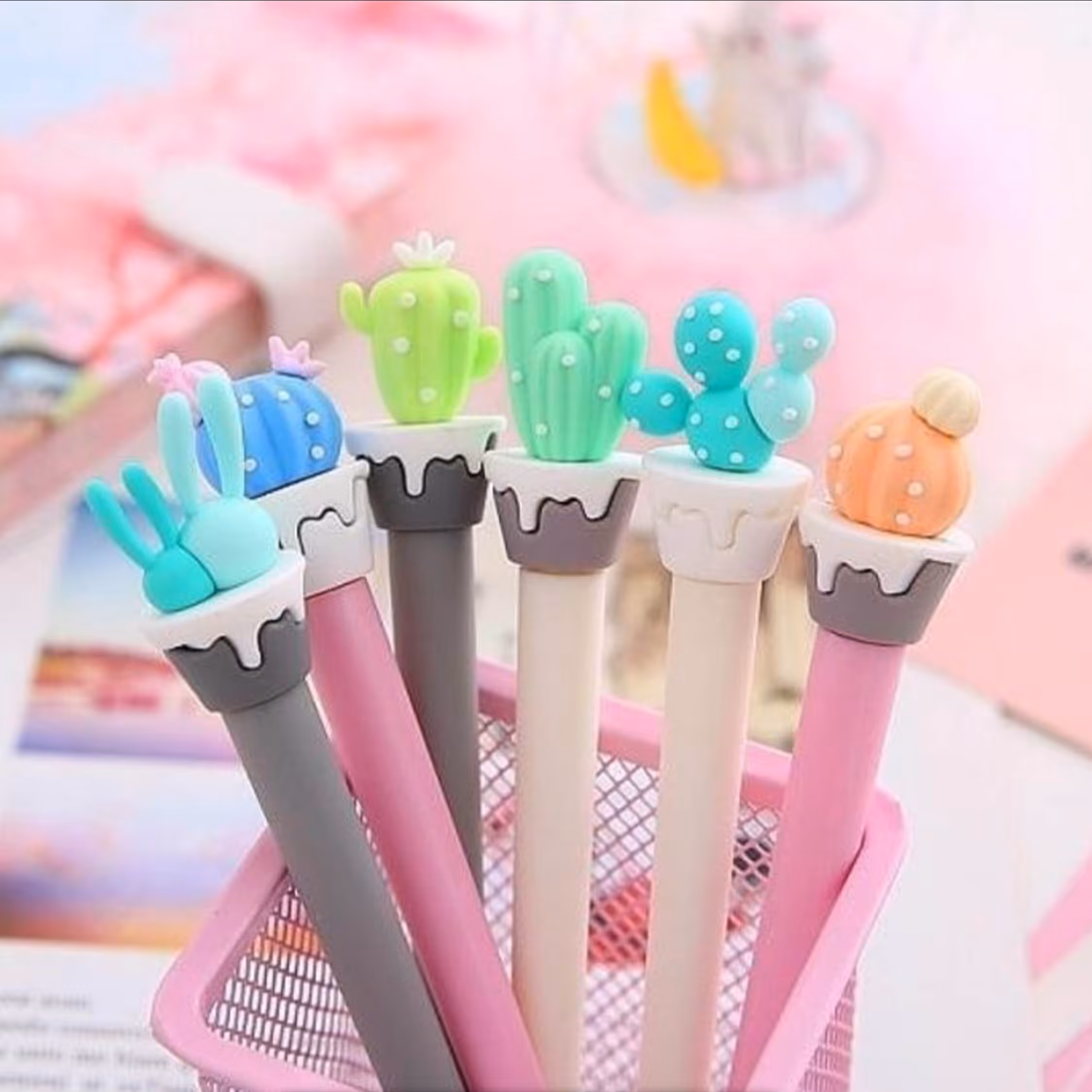 روان نویس سیلیکونی طرح کاکتوس