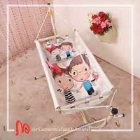 گهواره سنتی قابل حمل، گاچو دیواری، ننو سنتی، ننی نوزاد، لندو سقفی، بانوج پایه دار، شرکت تولیدی مهرننو، دختر و پسر اسپرت