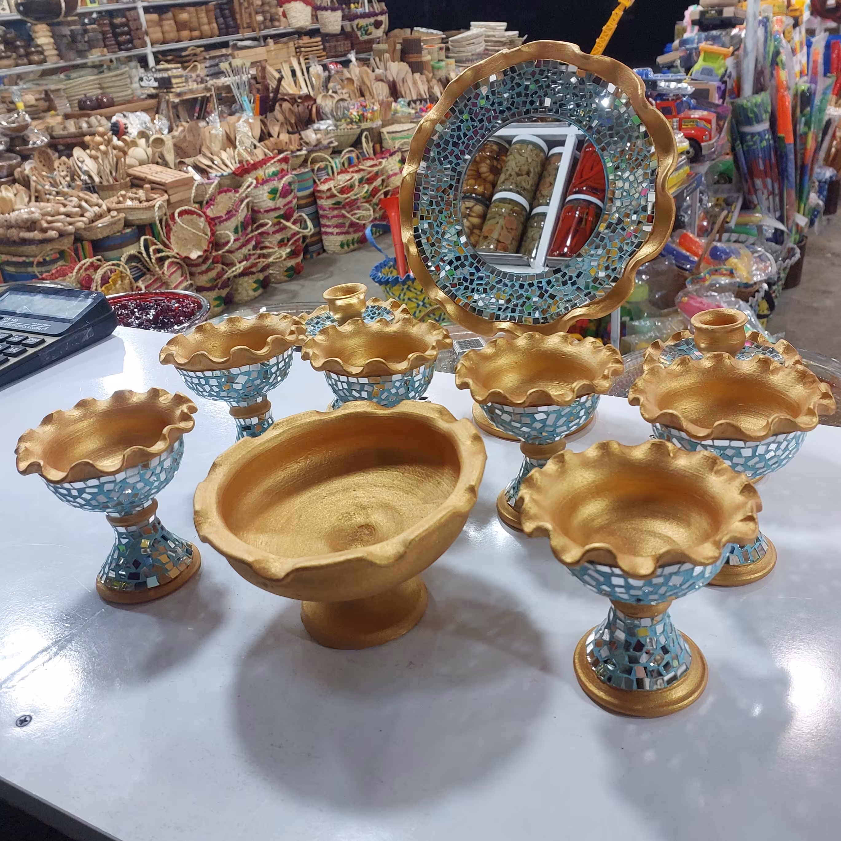 هفت سین آیینه کاری شده 