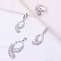 نیم ست نقره میکرو عیار925 آبکاری شده،کد 11