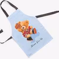 پیشبند تدی مخمل چاپ دیجیتال قابل شستشو و رنگ ثابت دارای آستر ضدآب کد 10