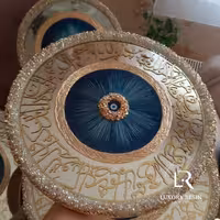 تابلو چشم و نظر آینه تابلو  آینه  وان یکاد طلایی