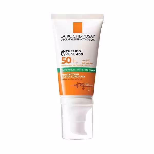 ژل کرم ضد آفتاب و کنترل کننده چربی لاروش پوزای La Roche Posay مدل آنتلیوس Anthelios UVMune 400 حجم 50 میل