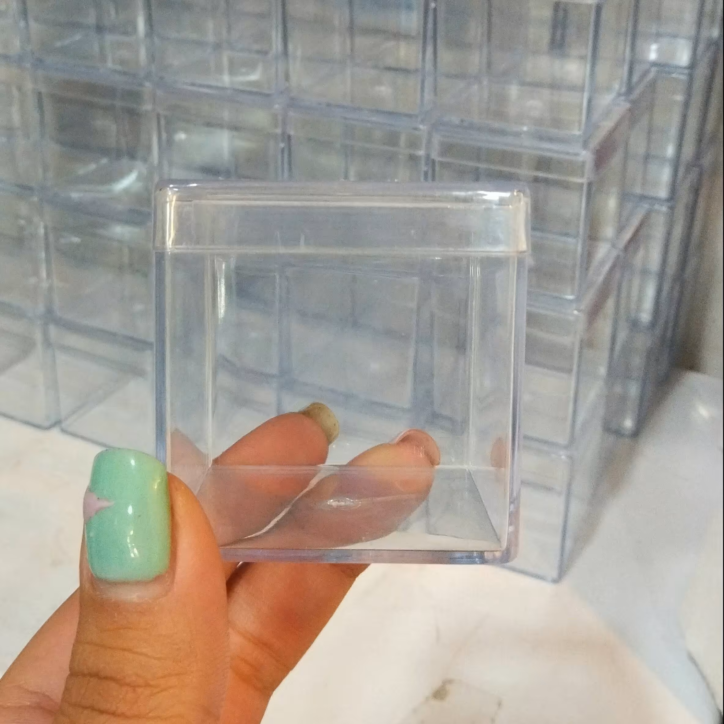 گیفت خام جعبه پلکسی و جعبه کریستالی سایز 5 در 5 