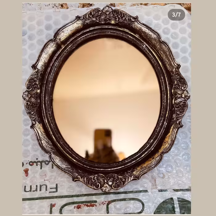 آینه دیواری کوچک دکوراتیو طرح گل 