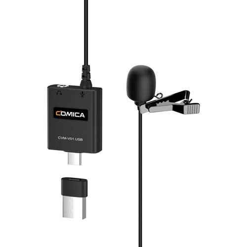 میکروفون موبایل یقه ای کامیکا Comica CVM-V01USB for USB-C