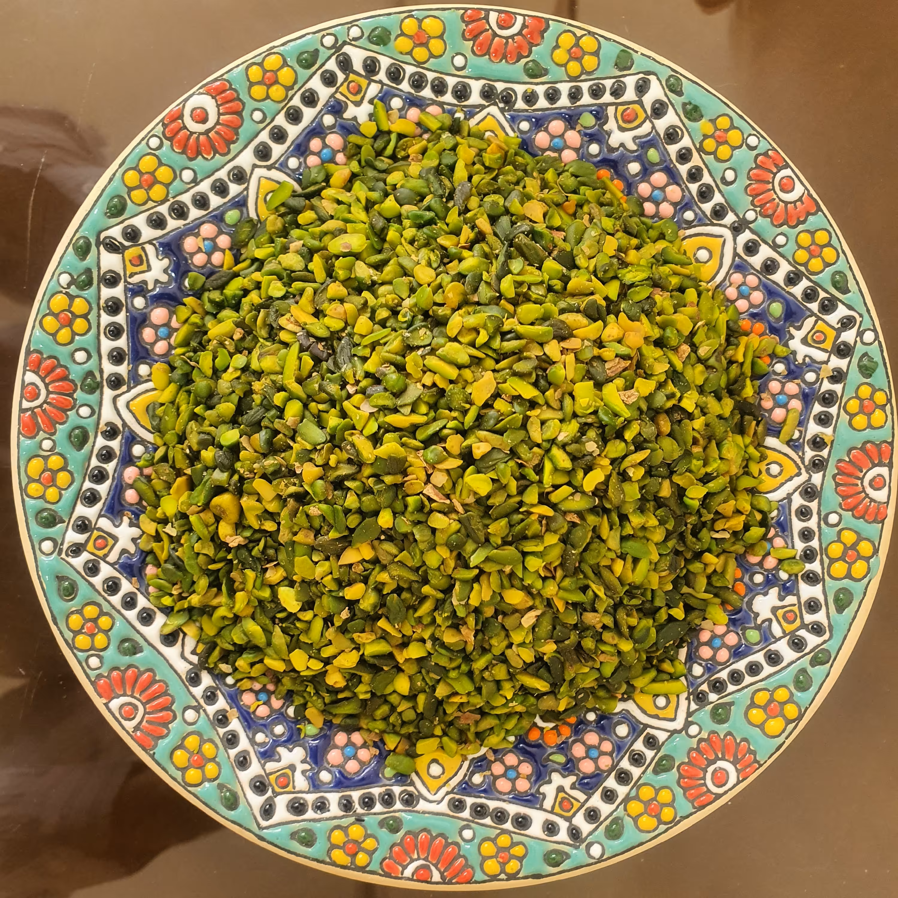 دندانه مغز پسته سبز پسته (خلال پسته خرد شده) لوکس درجه یک 