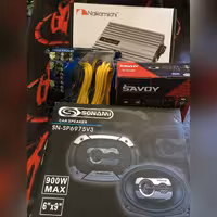 پک سیستم صوتی اقتصادی با قیمت عالی شامل یک عدد ضبط پک شیم آمپ دو کانال یک جفت باند سونامی