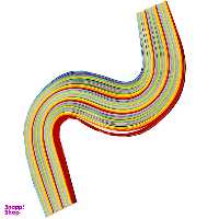ملیله کاغذی ده رنگ