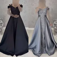 لباس مجلسی ماکسی ساتن تور اکلیلی سایزبزرگ دلسا