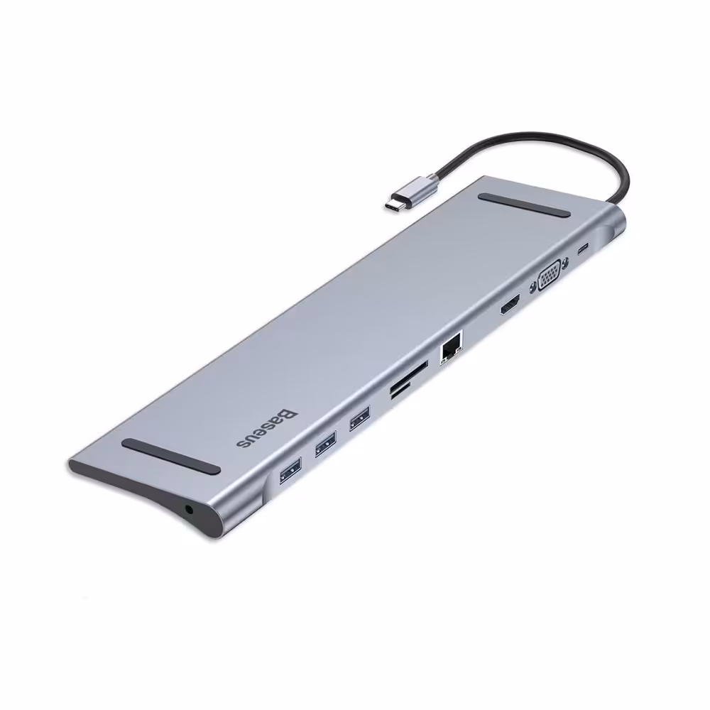 هاب و استند باسئوس  10 پورت USB-C مدل BASEUS CATSX-F0G