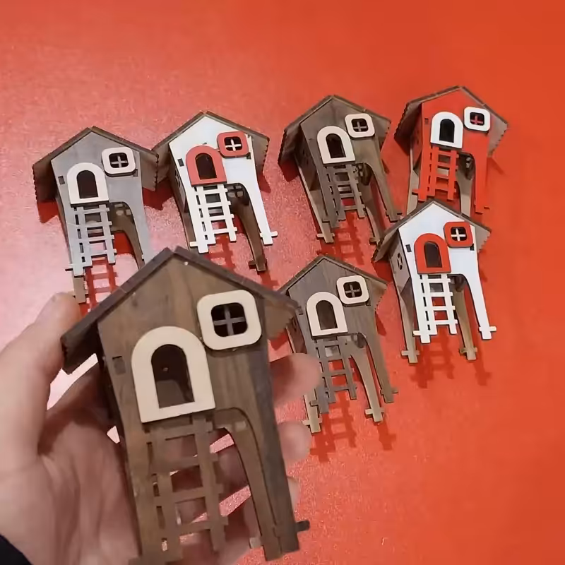 اسباب بازی چوبی کلبه جنگلی