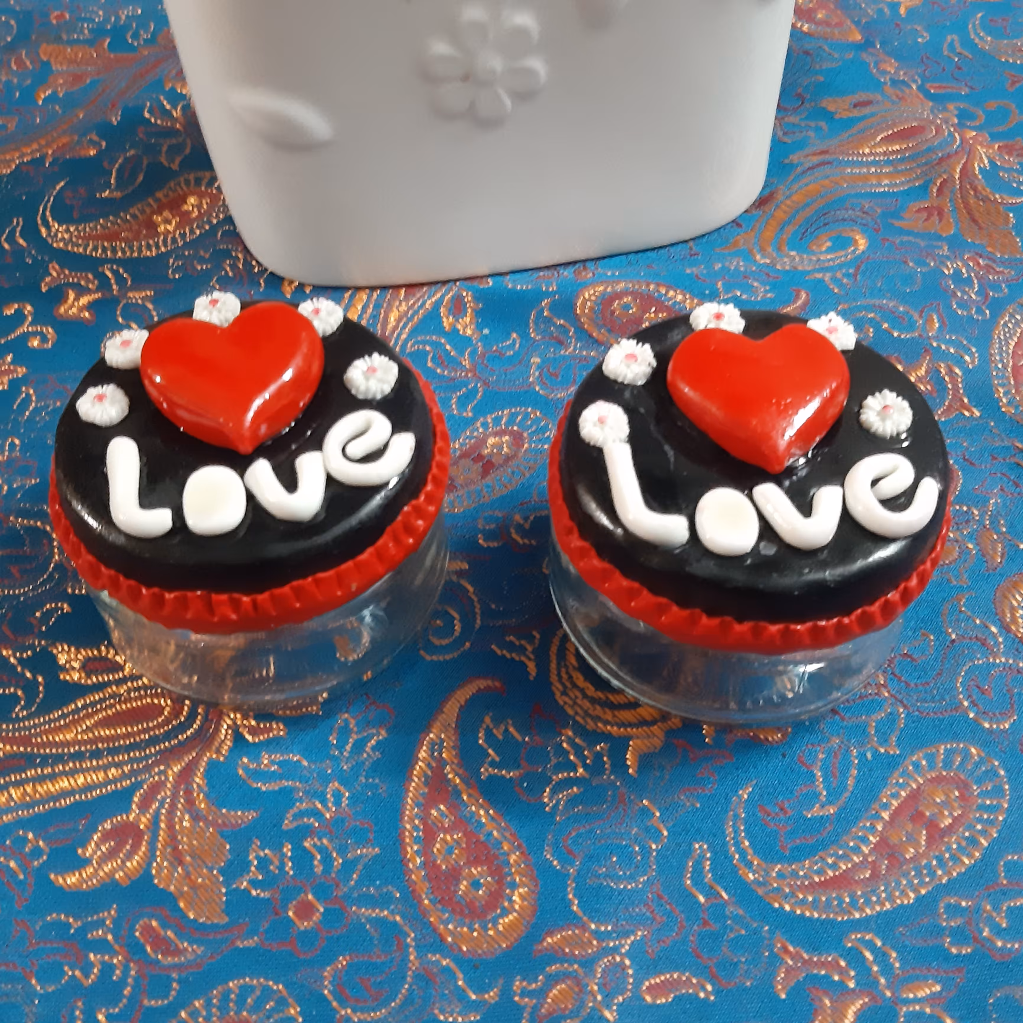 ظرف شیشه ای طرح قلب