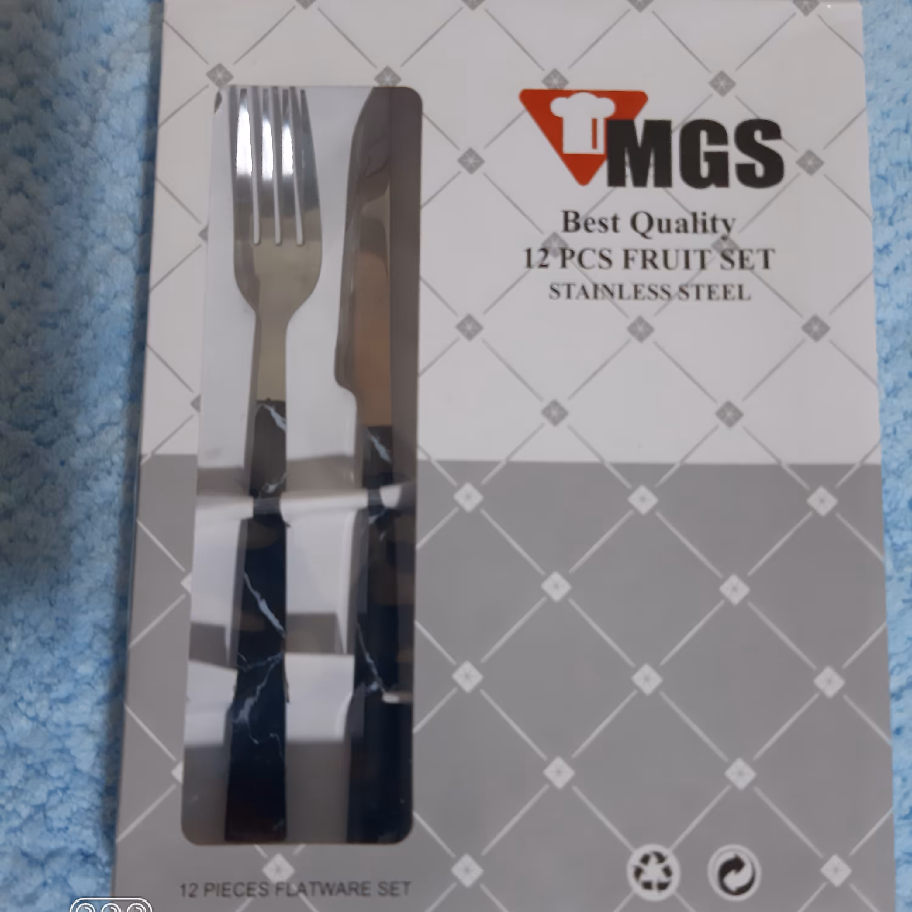 کارد چنگال پاکتیMGSدسته نشکن و تیغه بسیار تیز 