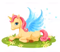 وکتور اسب تک شاخ | گرافیک با طعم تربچه