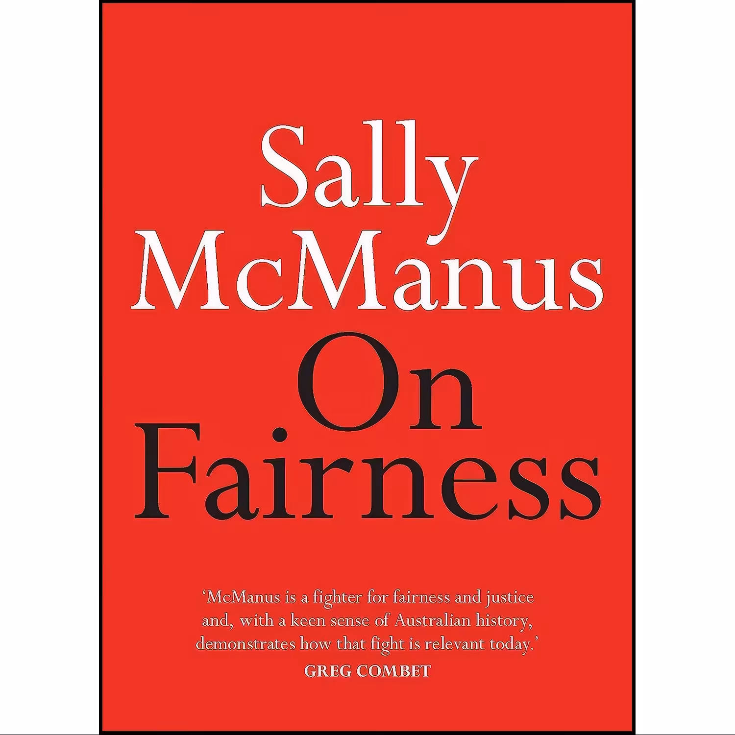 کتاب زبان اصلی On Fairness  اثر Sally McManus