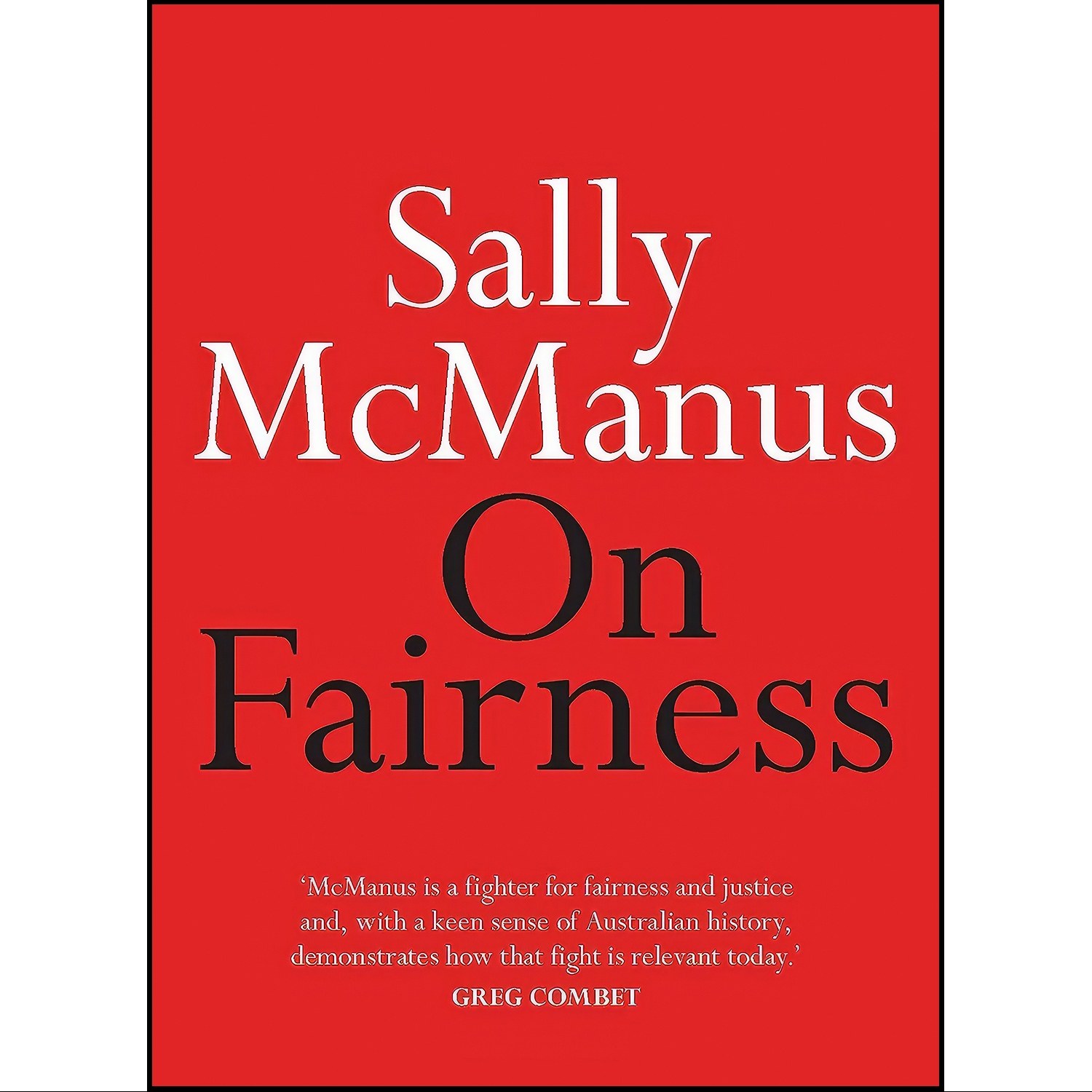 کتاب زبان اصلی On Fairness اثر Sally McManus