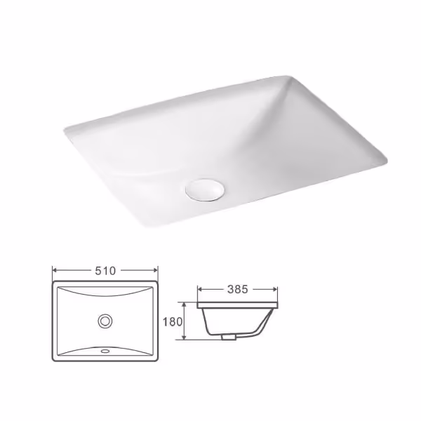 کاسه روشویی توکار آرماندو ویکاریو Armando vicario کد 2506