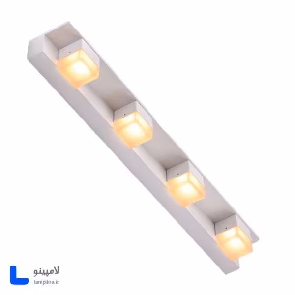 چراغ دیواری بالا آینه و بالا تابلو روشا سفید 60 cm مدل A22-4