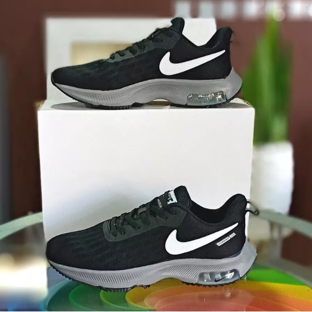کتونی نایک کپسولی _ سفید مشکی _ رویه پارچه و مواد خارجی _ nike