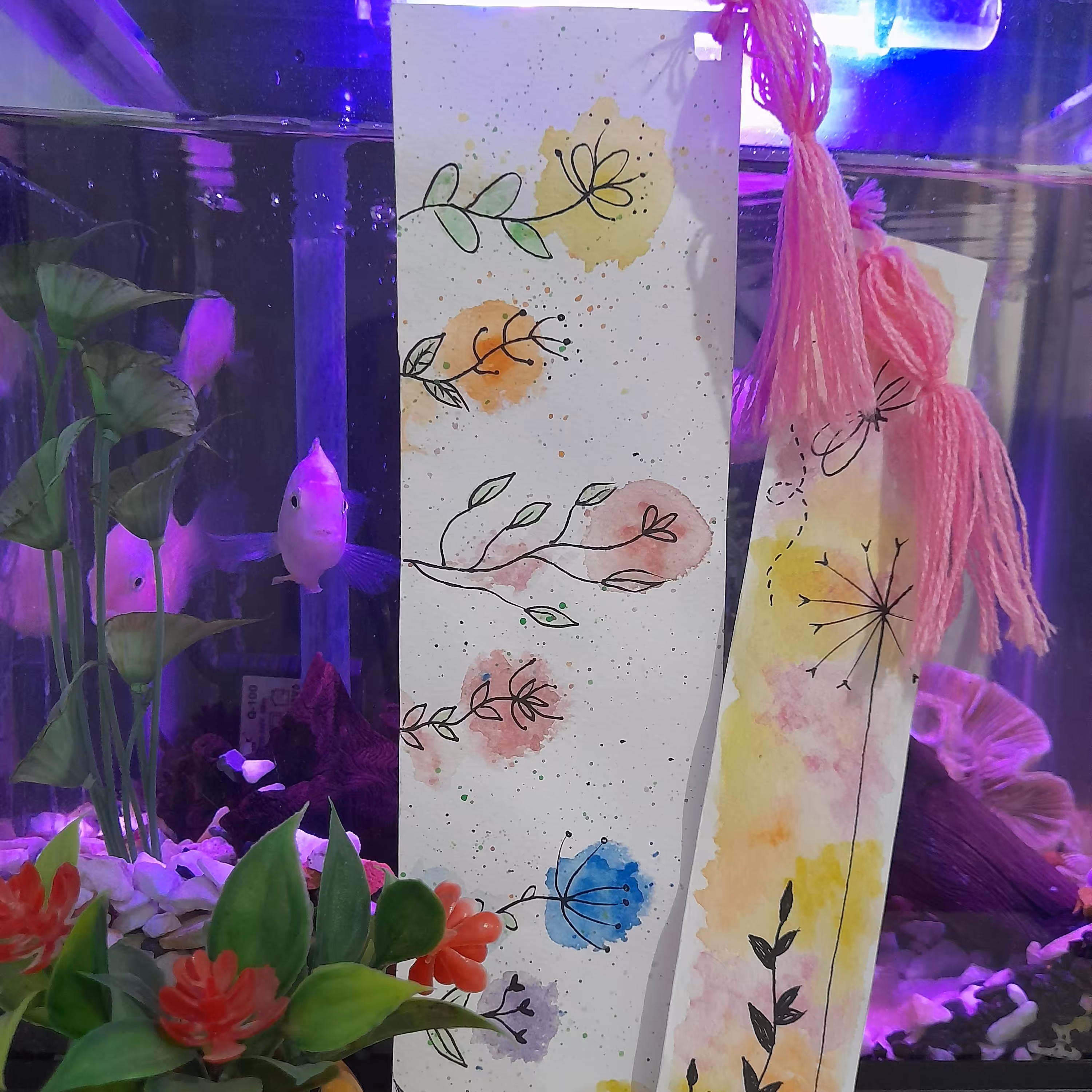 بوکمارک(نشانگر کتاب)طرح فانتزی..