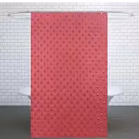 پرده حمام سایز 180x200 سانتی متر  طرح لوزی برجسته در رنگبندی متنوع