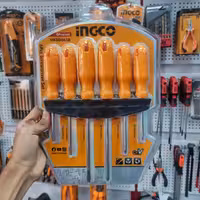 ست پیچ گوشتی تخت و چهارسو 6 عددی برند اینکو (ingco)