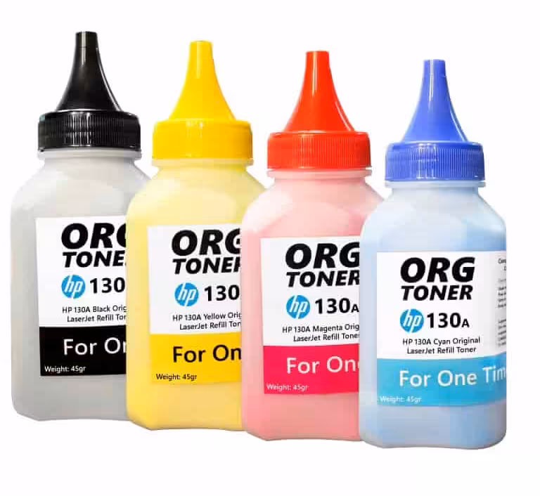 تونر یکبار شارژ کارتریج لیزر رنگی اچ پی 130A سری کامل