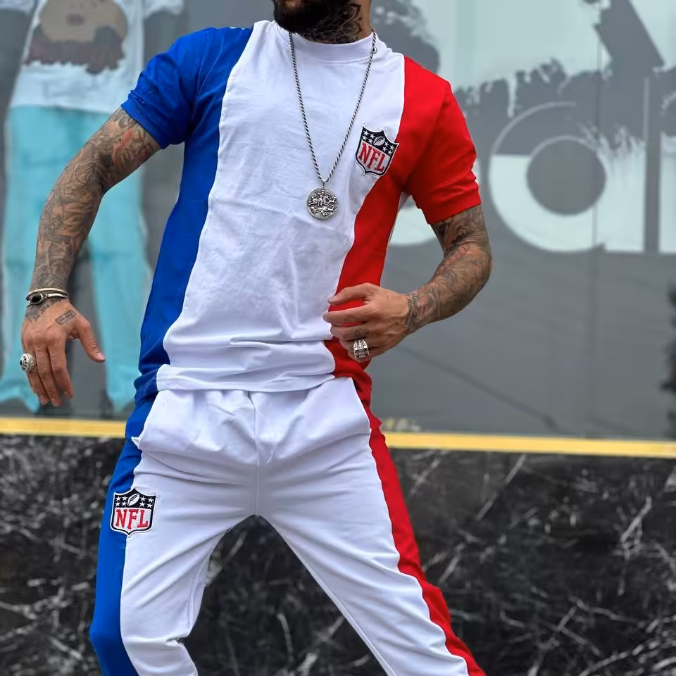 ست اسلش و تیشرت پارچه خارجی 