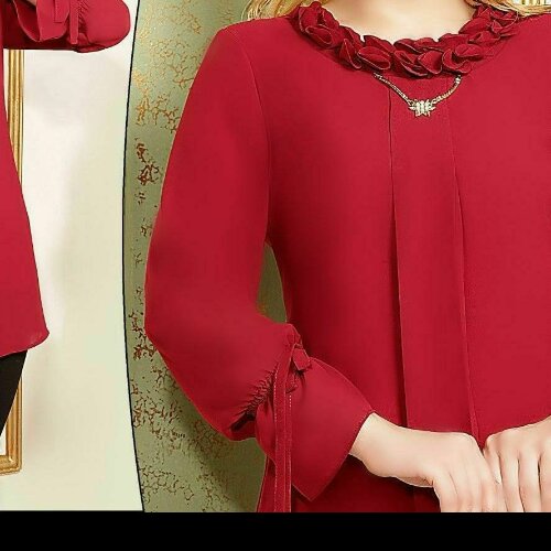 شومیز یقه گلدار