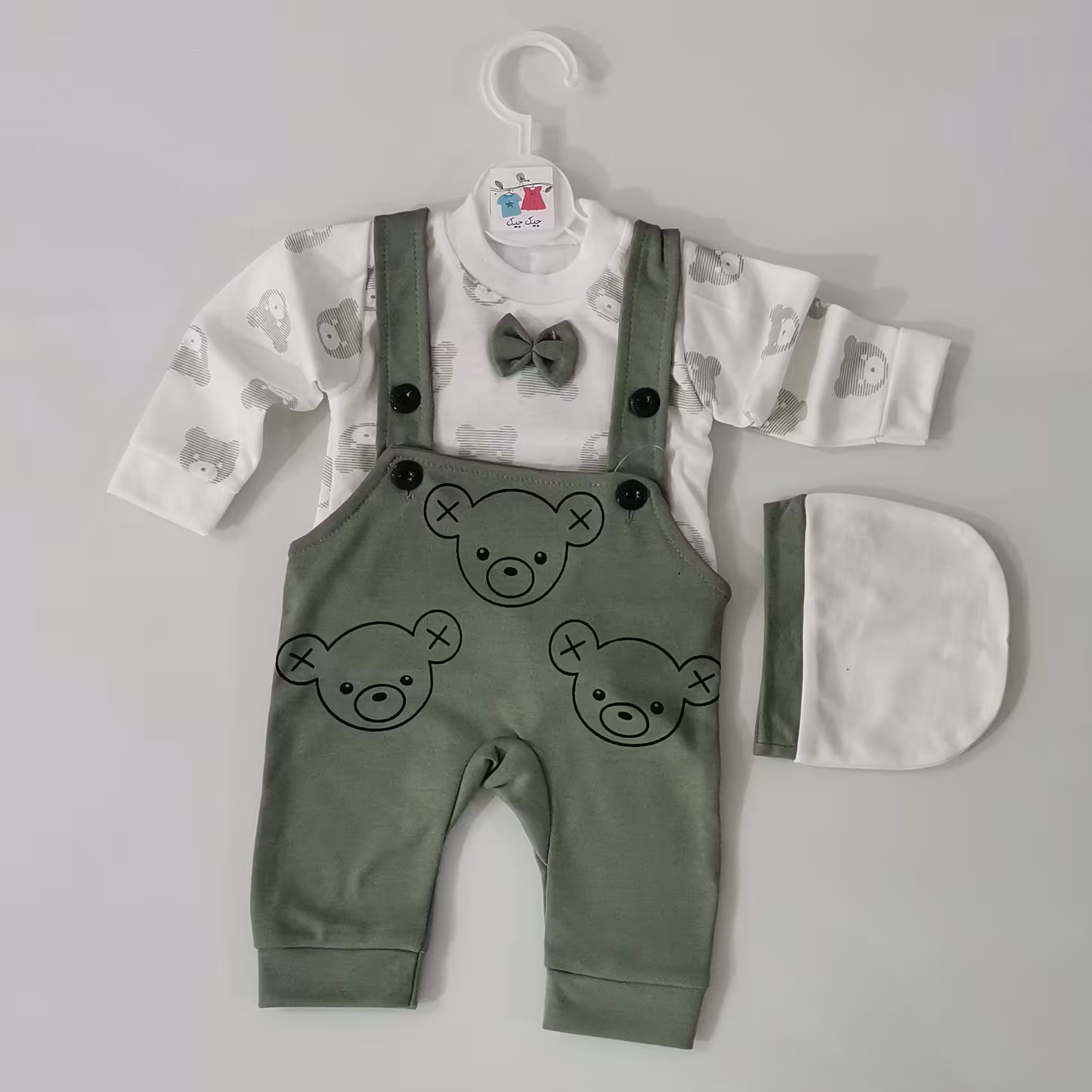 نوزادی پیش بندی، سه تیکه نوزادی، سایز1 موجود است