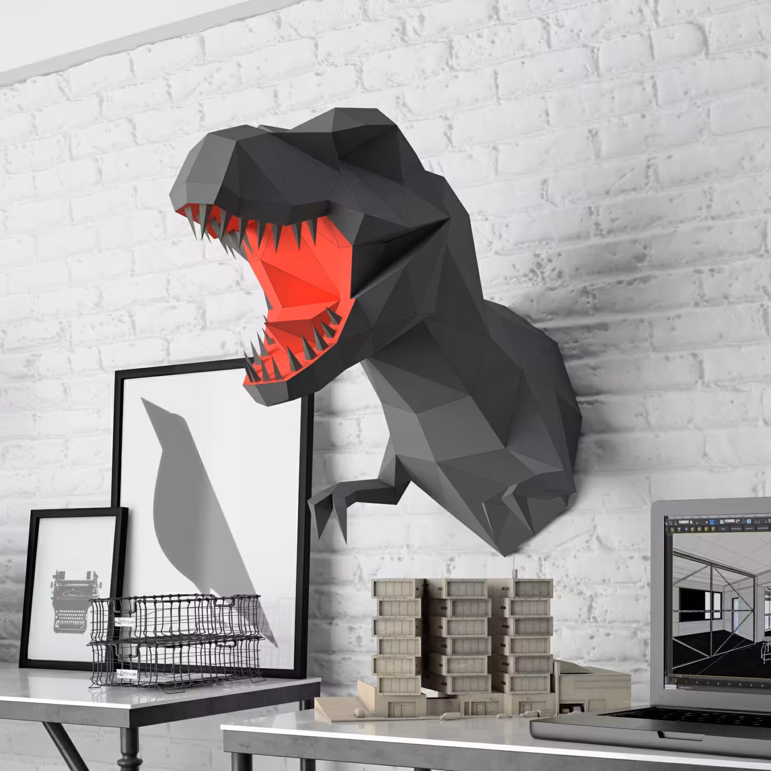 مجسمه مقوایی تی رکس (حتما قبل از سفارش پیغام بدید)