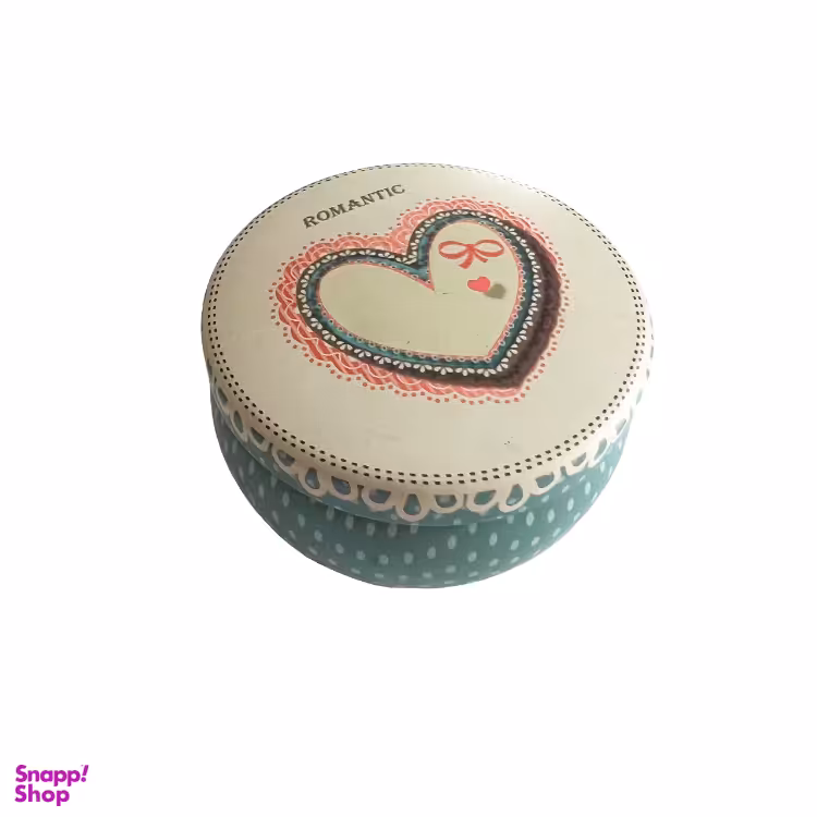 قوطی فلزی طرح قلب رمانتیک