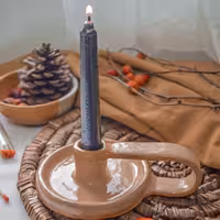 جا شمعی سرامیکی دستساز  قابل شستشو