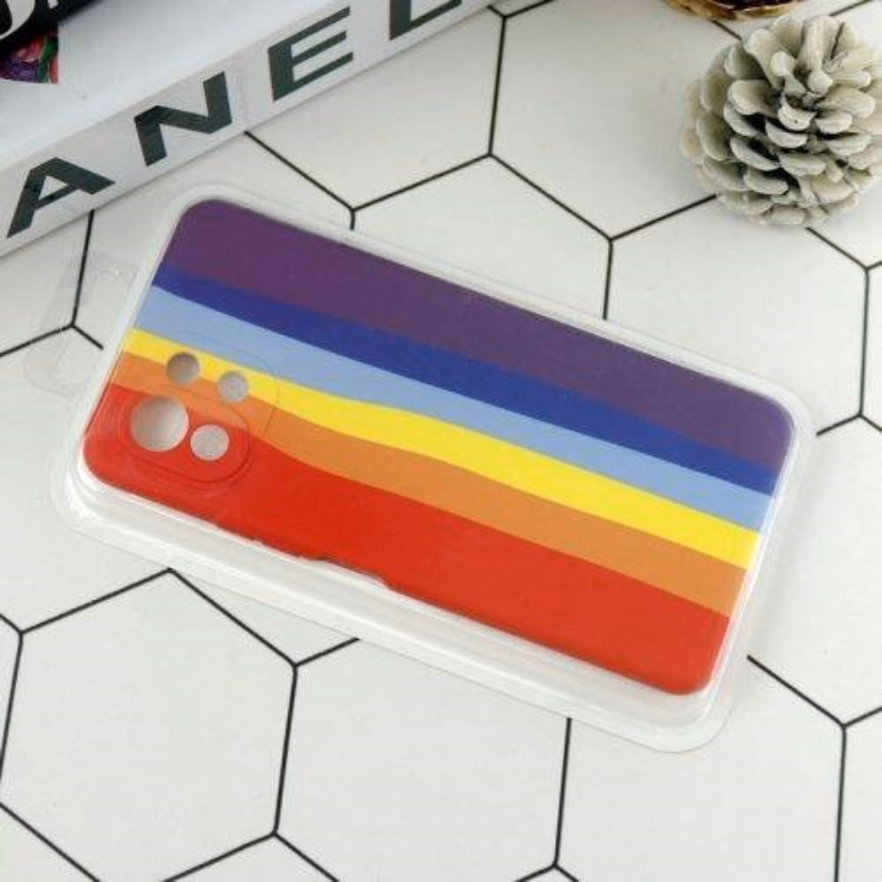 قاب محافظ لنز سیلیکونی رنگین کمانی Highcopy شیائومی Mi 11 Lite 4G Mi 11 Lit کد 9