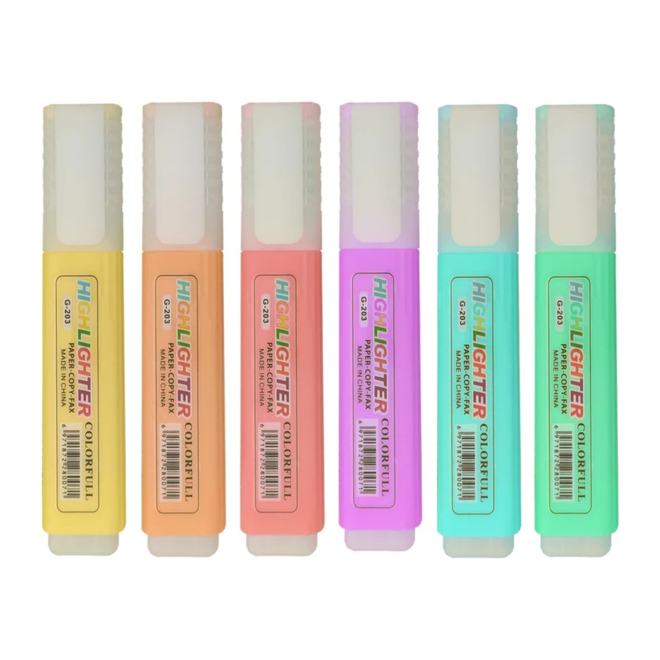 ماژیک علامت زن (هایلایترG203)بسته 6 عددی