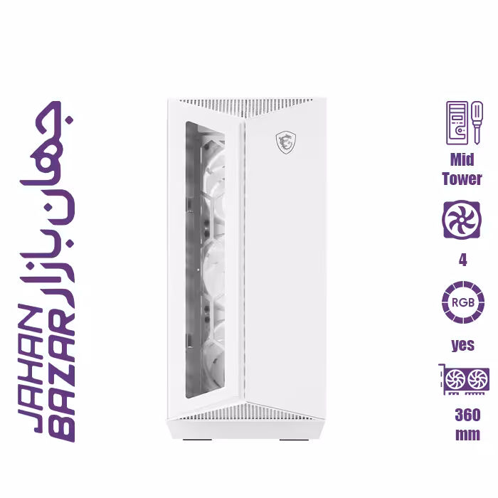 کیس کامپیوتر ام اس آی مدل MPG GUNGNIR 110R WHITE