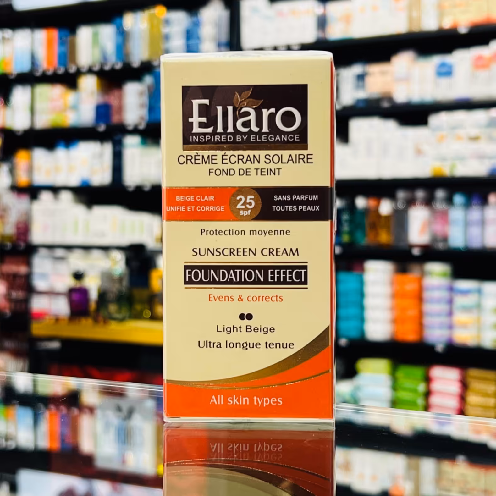 کرم ضد آفتاب کرم پودری انواع پوست SPF 25 الارو