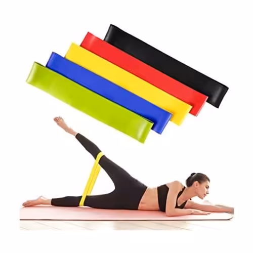 کش مینی لوپ  پیلاتس مجموعه 5 عددی    EXERCISE RESISTANT BELT 