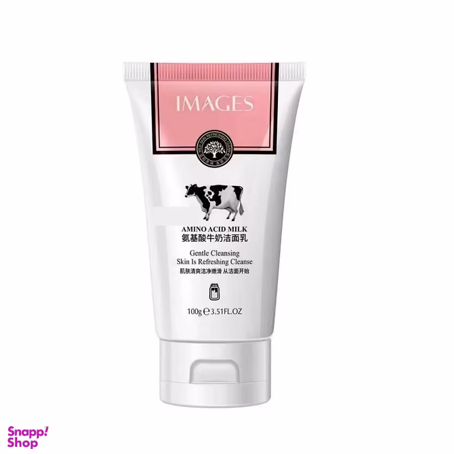 فوم شستشو صورت ایمجز مدل شیرگاو وزن 100 گرم