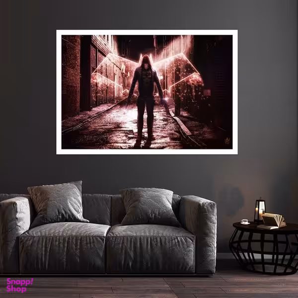 تابلو بکلیت طرح بازی Gotham Knights مدل قاب شاسی W-s8866