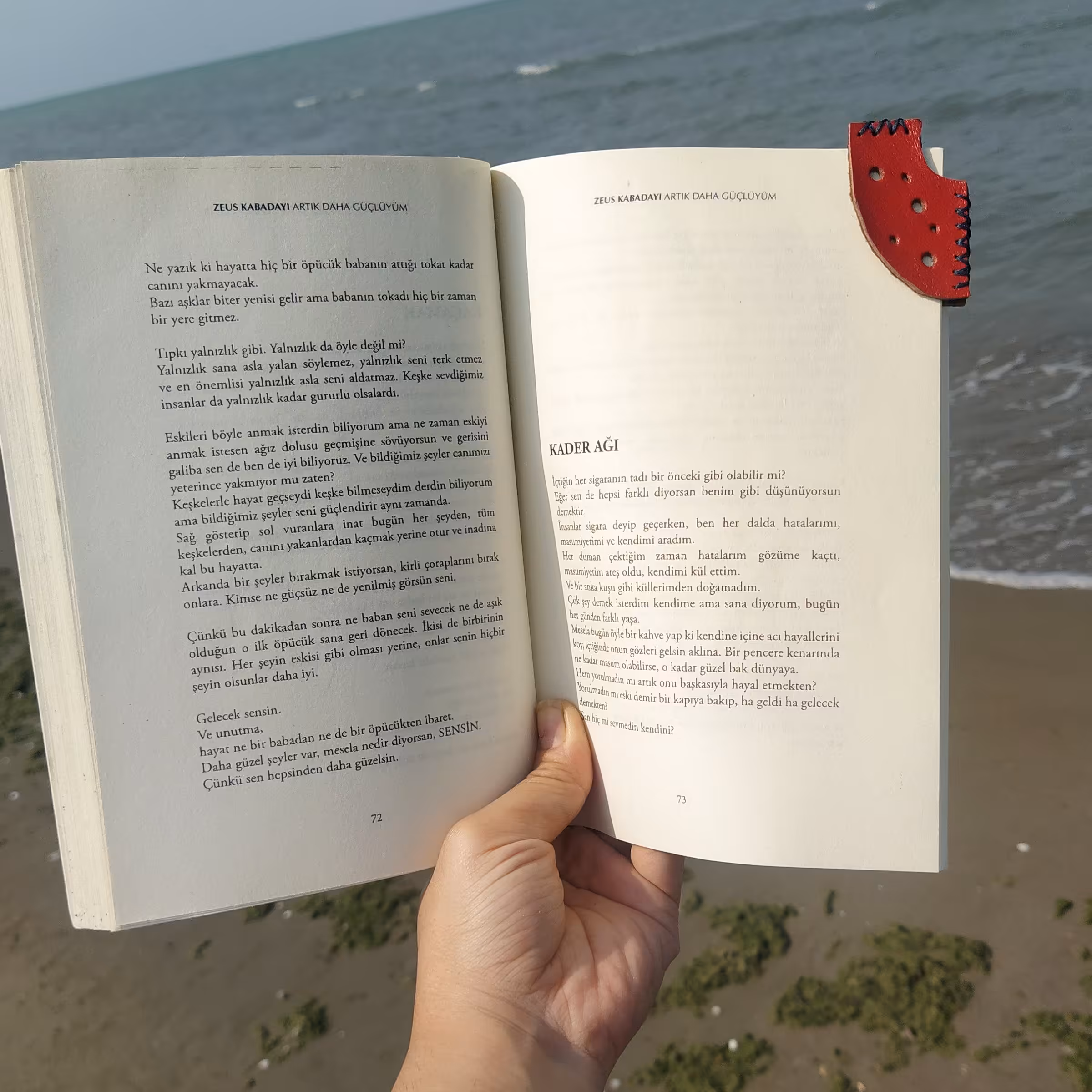 نشانگر کتاب چرم طبیعی