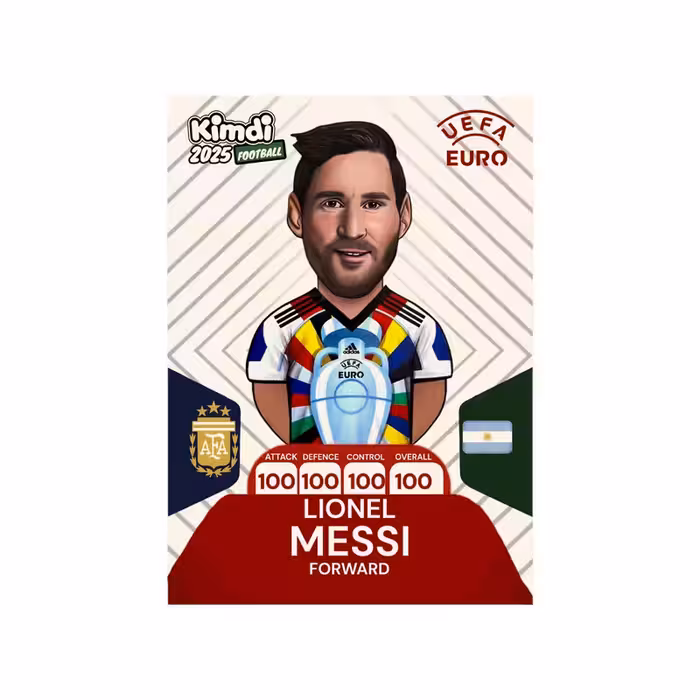 اسباب بازی شانسی کیمدی مدل پرمیوم یورو مسی