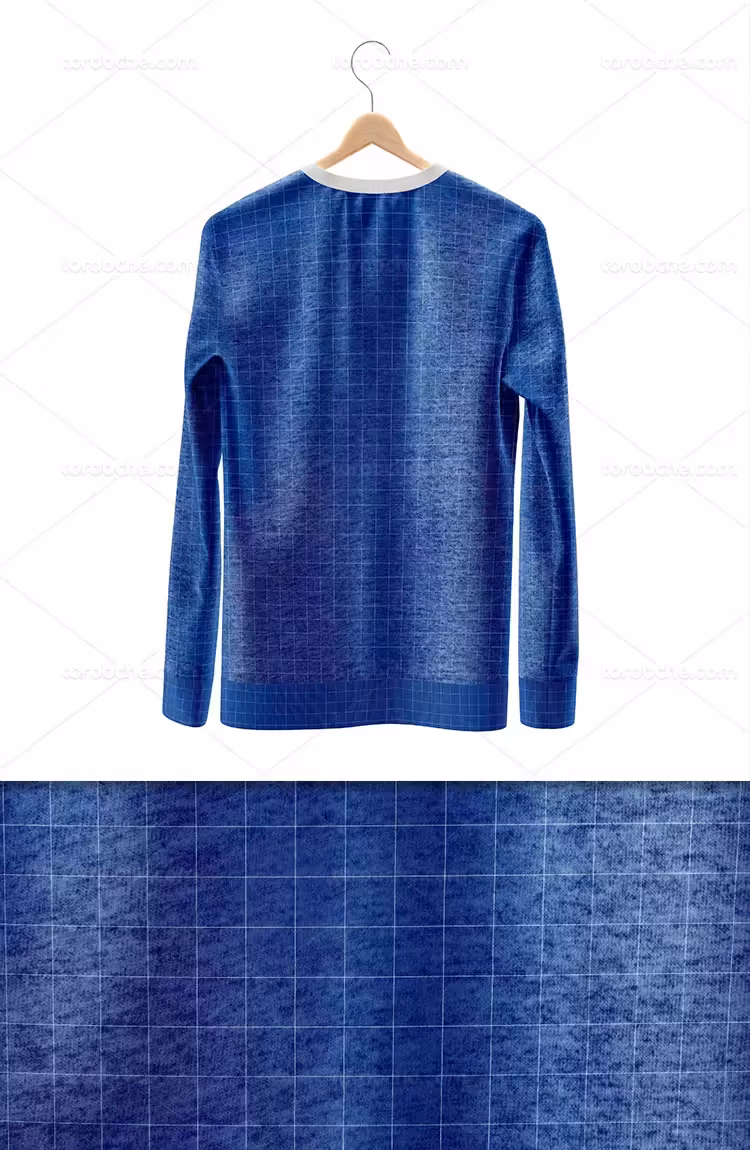 موکاپ تیشرت آستین بلند | گرافیک با طعم تربچه