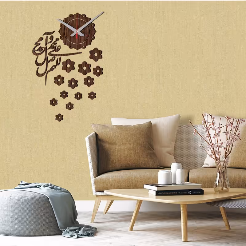 ساعت دیواری(طرح صلوات)