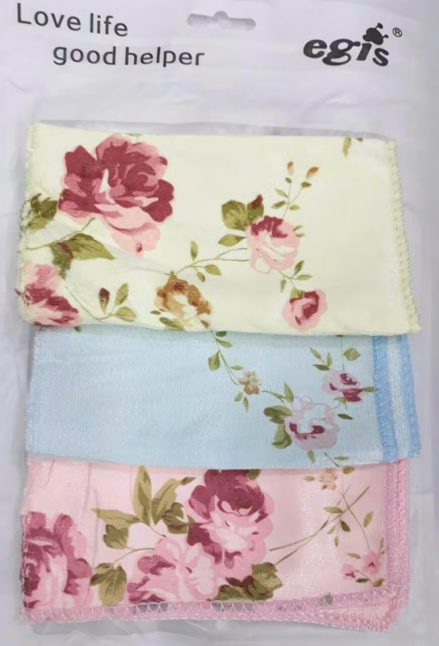 دستمال 4 تایی گلدار