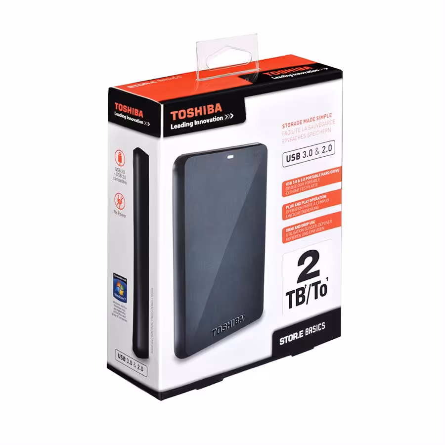 هارد اکسترنال 2 ترابایت استور بیسیک توشیبا