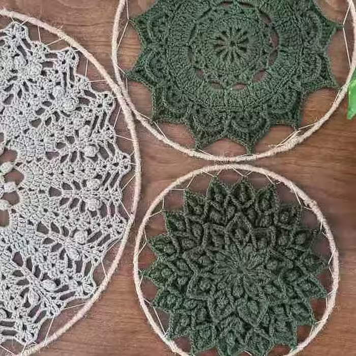 دیوار کوب بافتنی  زیبا